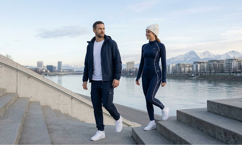 Packshot produktu z modelka - sesja 1, ustawienie frontalne